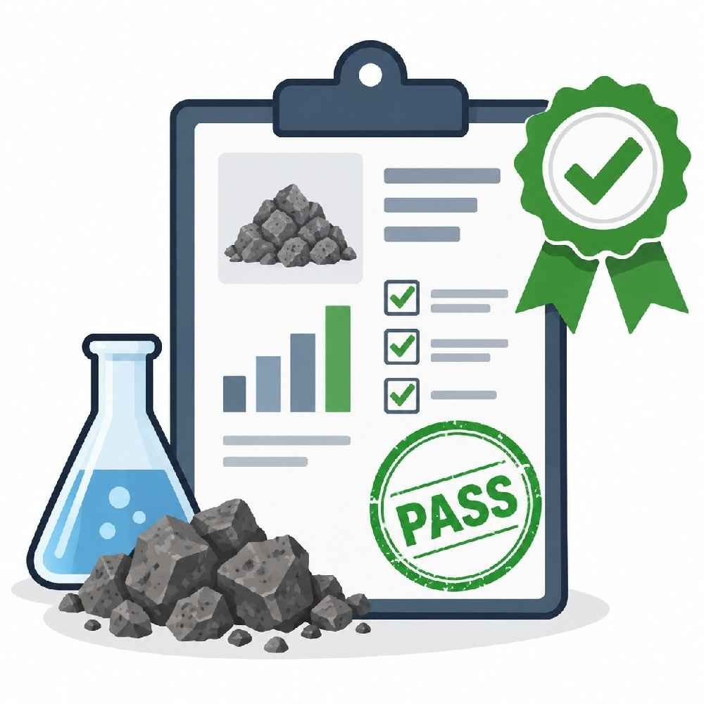 Clinker quality test report and approval